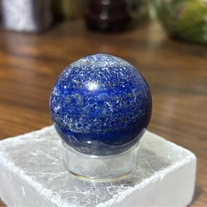 Lapis lazuli sphere, UV reactive